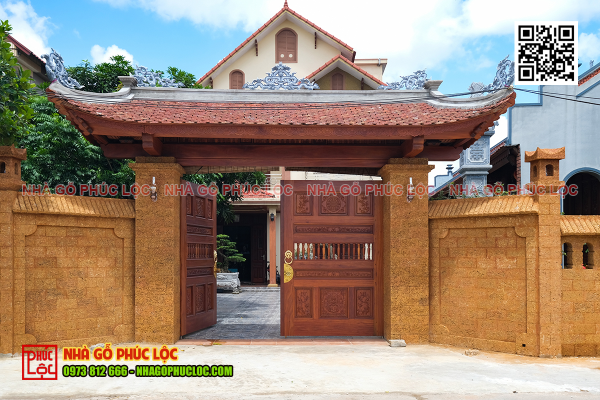 Cổng nhà thờ họ trang nghiêm, hợp phong thuỷ