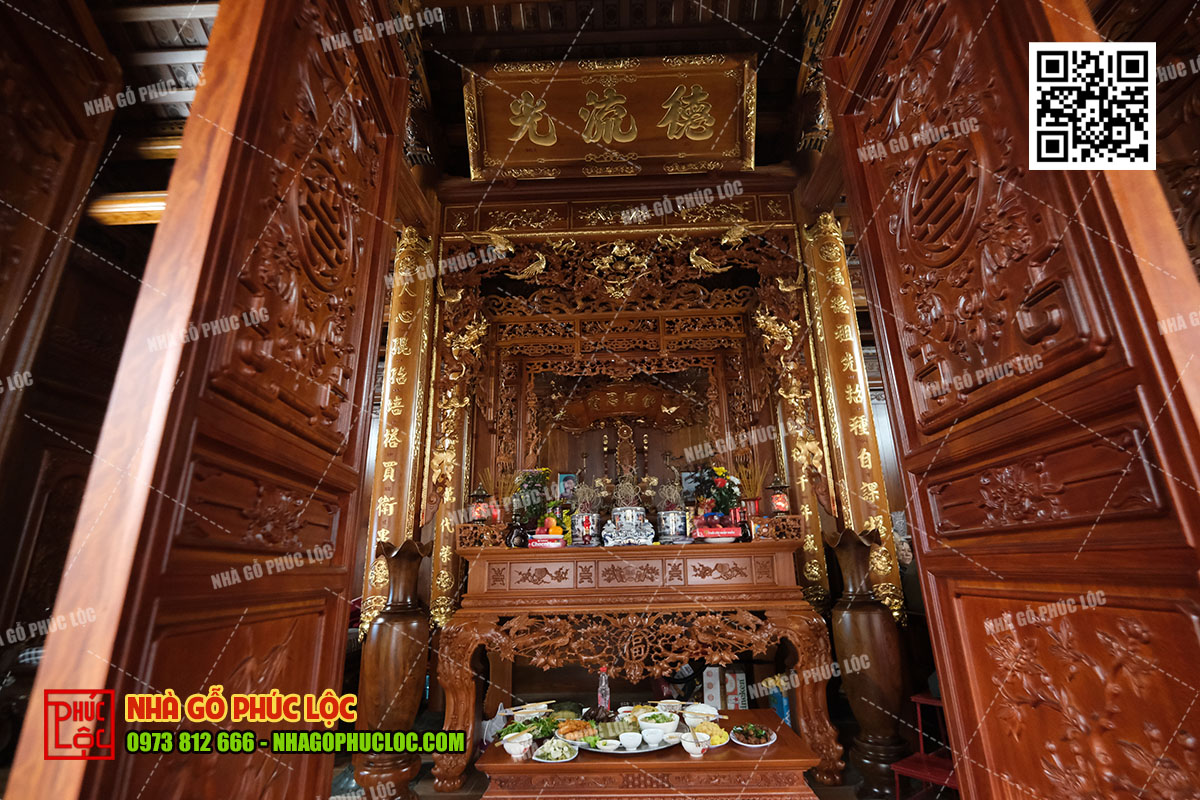 Lựa chọn chất liệu phòng thờ ấm cúng