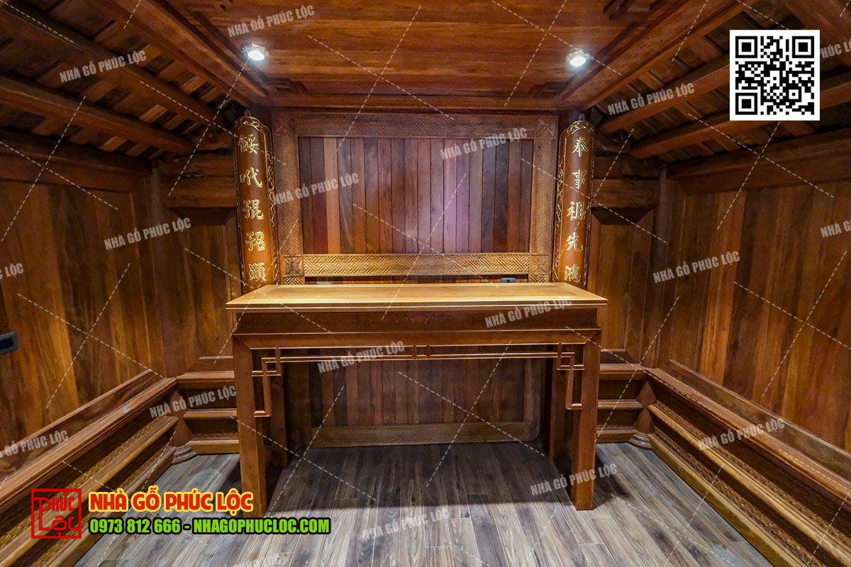 Án gian gỗ lim còn có giá trị phong thuỷ
