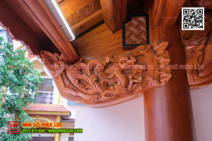 Hoa văn rồng được đục chạm tinh xảo